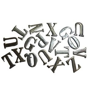 2” Vintage Metal Alphabet Soup Letters